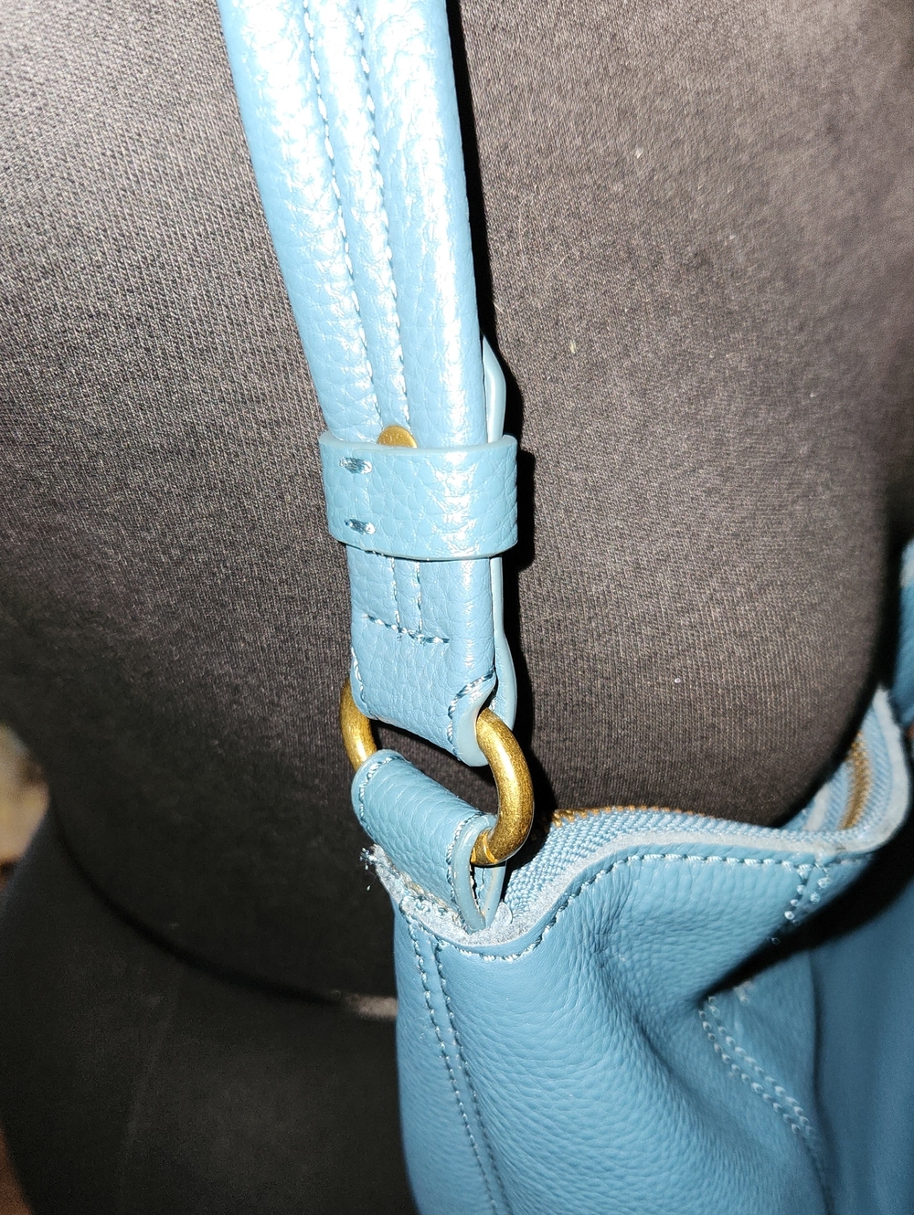 Blue Leather The SAK Shoulder Bag - Picture 5 of 14